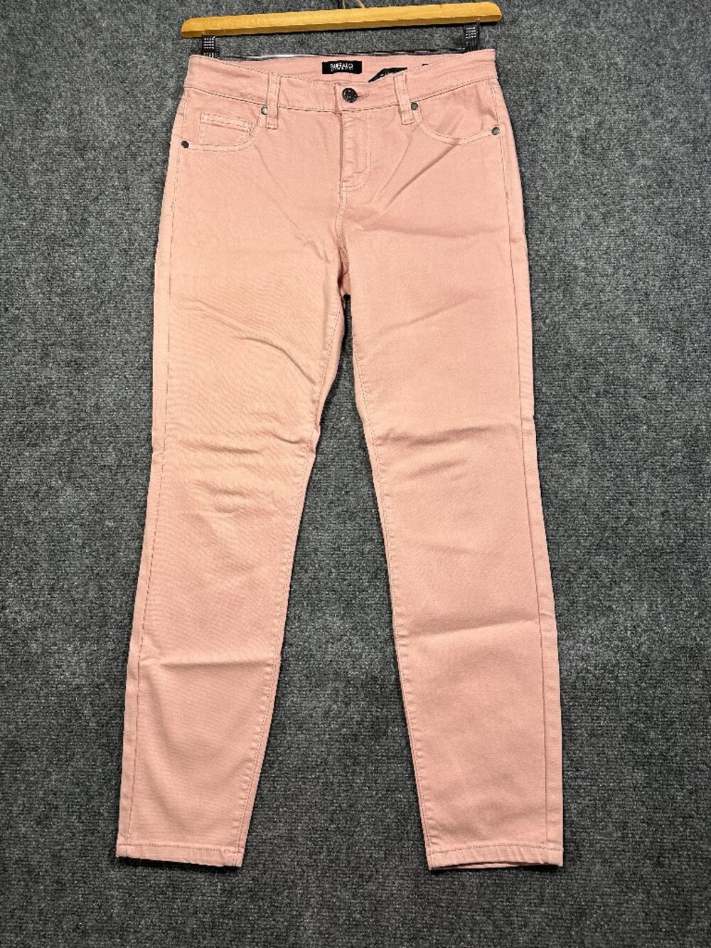 Buffalo Jeans Womens 6 Aubrey Mid Rise Stretch Super Soft Ankle Grazer Pink